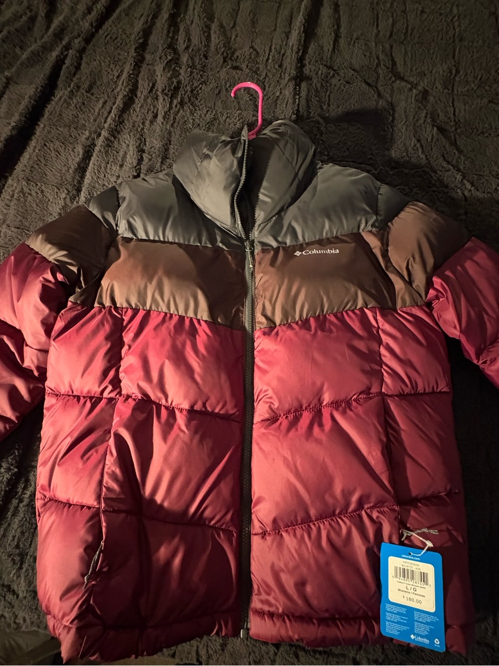 Columbia Women's Burgundy Red Puffer Jacket